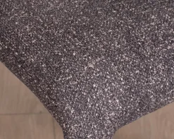 Lot de 2 chaises en tissu chiné gris foncé “Milano” revêtement intégral esprit design