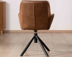 Lot de 2 chaises enveloppantes sur pied rotatif 