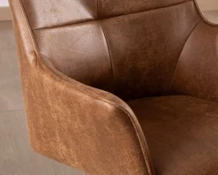 Lot de 2 chaises enveloppantes sur pied rotatif 