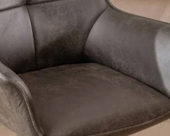 Lot de 2 chaises enveloppantes sur pieds rotatif 