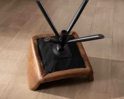 Lot de 2 chaises enveloppantes sur pieds rotatif 
