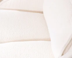 Lot de 2 chaises pivotantes sur pied étoile en métal "Biorg" en tissu blanc