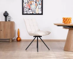 Lot de 2 chaises pivotantes 360° 