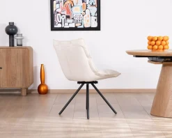Lot de 2 chaises pivotantes 360° 