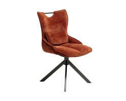 Lot de 2 chaises tournantes style rétro 