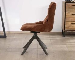 Lot de 2 chaises tournantes style rétro 