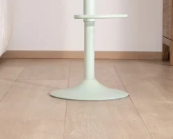 Lot de 2 tabourets réglables avec assise bois 