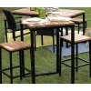 Mange-debout carré en bois exotique 70x70 cm "Garden"