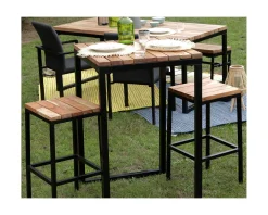 Mange-debout carré en bois exotique 70x70 cm "Garden"