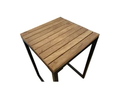 Mange-debout carré en bois exotique 70x70 cm 