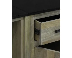 Meuble avec plateau granit pour four et plaques de cuisson "Grand Chef"