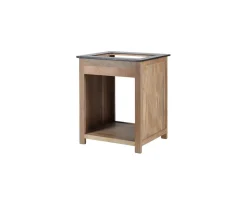 Meuble avec plateau granit pour four et plaques de cuisson 