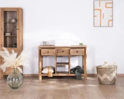 Meuble avec vasque simple à poser 120 cm 
