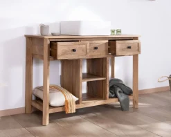 Meuble avec vasque simple à poser 120 cm 