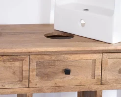 Meuble avec vasque simple à poser 120 cm 