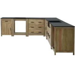Meuble bas de cuisine pour lave-vaisselle 