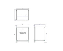 Meuble bas de cuisine pour lave-vaisselle 