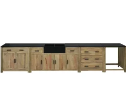 Meuble de cuisine 3 tiroirs casserolier 