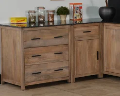 Meuble de cuisine 3 tiroirs casserolier 