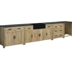 Meuble de cuisine 3 tiroirs casserolier 