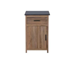 Meuble de cuisine bois massif 1 porte 1 tiroir 