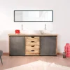 Meuble de salle de bain "Caractère" 180 cm 2 vasques