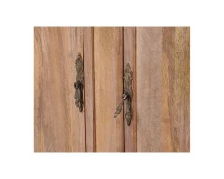 Meuble de salle de bain deux vasques bois et quartz 150cm 