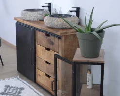 Meuble de salle de bain porte coulissante "Caractère"