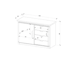 Meuble de salle de bain porte coulissante 
