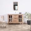 Meuble de salle de bain simple vasque 120 cm "Maestro" en manguier