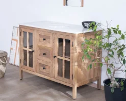 Meuble de salle de bain simple vasque 120 cm 