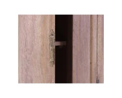 Meuble salle de bain pierre 1 vasque bois massif arrondi "Églantine"