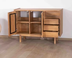 Meuble sous vasque 120 cm avec portes et tiroirs 