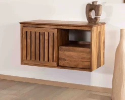 Meuble sous vasque à suspendre 90 cm 