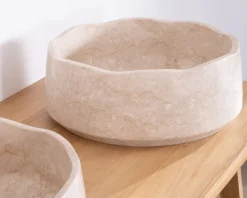 Meuble sous vasque design japandi 120 cm en teck 