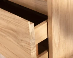 Meuble sous vasque suspendu 80 cm avec 1 tiroir 