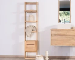 Meuble sous vasque suspendu 80 cm avec 1 tiroir 