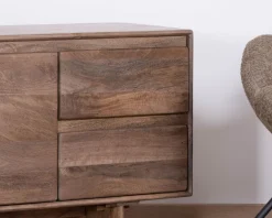 Meuble télé 160 cm design épuré Japandi 