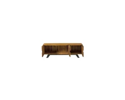 Meuble télé 160 cm en teck recyclé "Copley" esprit nature brute