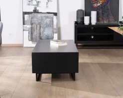 Meuble télé 2 portes 180 cm en bois massif 