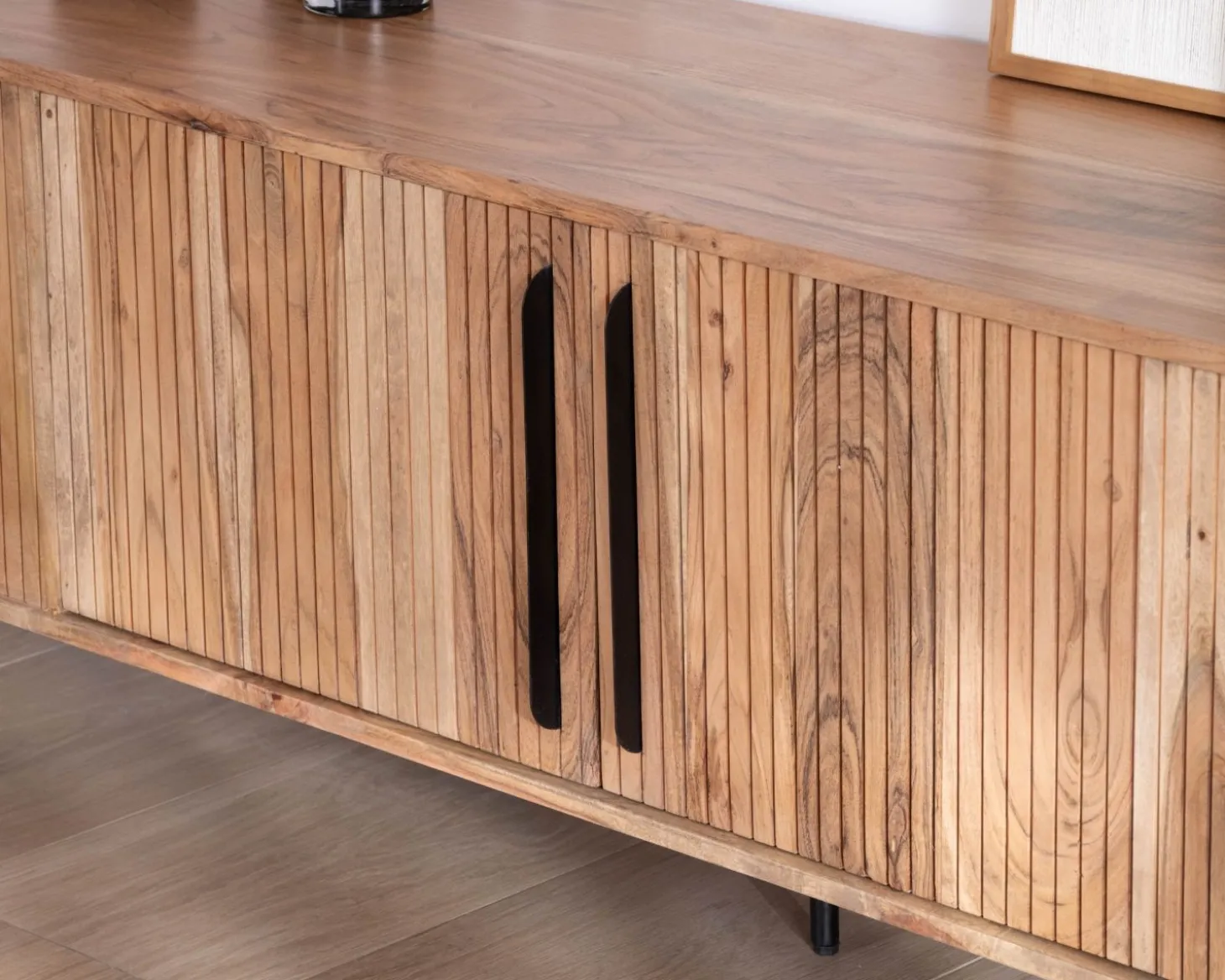 Meuble télé esprit rétro en acacia "Bopee" 175 cm