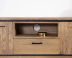 Meuble télé industriel en acacia 180 cm 