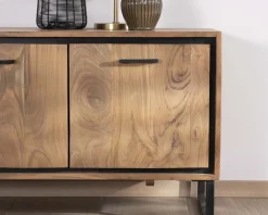 Meuble télé industriel en acacia 180 cm 