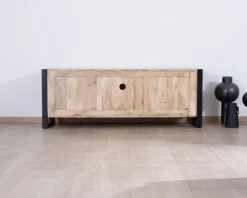Meuble télé industriel métal et bois 150 cm "Andy"