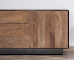Meuble TV 150 cm en manguier style épuré 