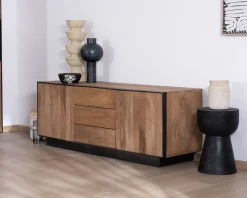 Meuble TV 150 cm en manguier style épuré 