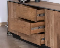 Meuble TV 150 cm en manguier style épuré 