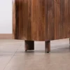 Meuble TV 175 cm en manguier massif style contemporain minimaliste "Malaké"