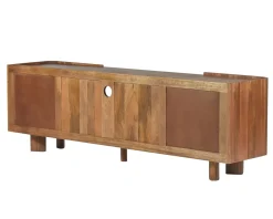 Meuble TV 175 cm en manguier massif style contemporain minimaliste 