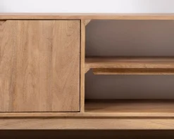 Meuble TV 170 cm en manguier massif style scandinave 